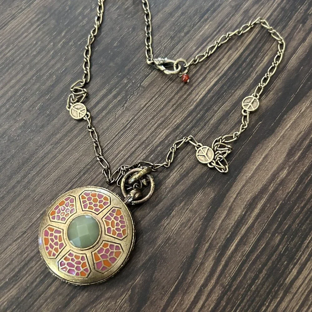 Large Medallion Pendant Necklace ASO Alex Russo